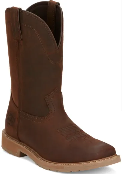 SE3100 - Justin Men's Buster Pecan Brown Water Buffalo Boot