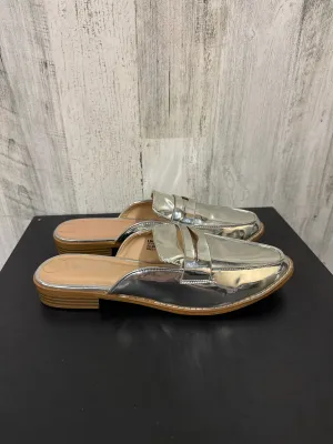 Silver Shoes Flats Madden Girl, Size 8.5