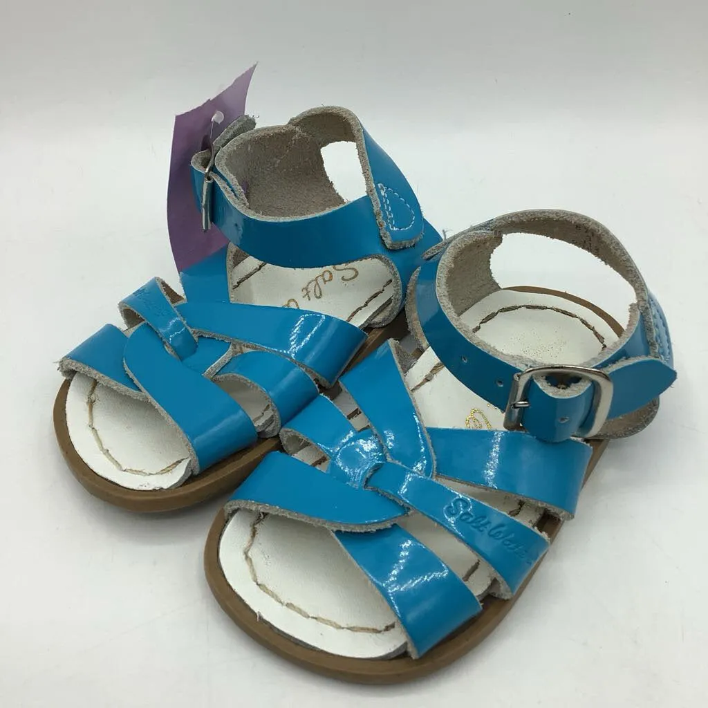 Size 3: Salt Water Sandals Bright Blue