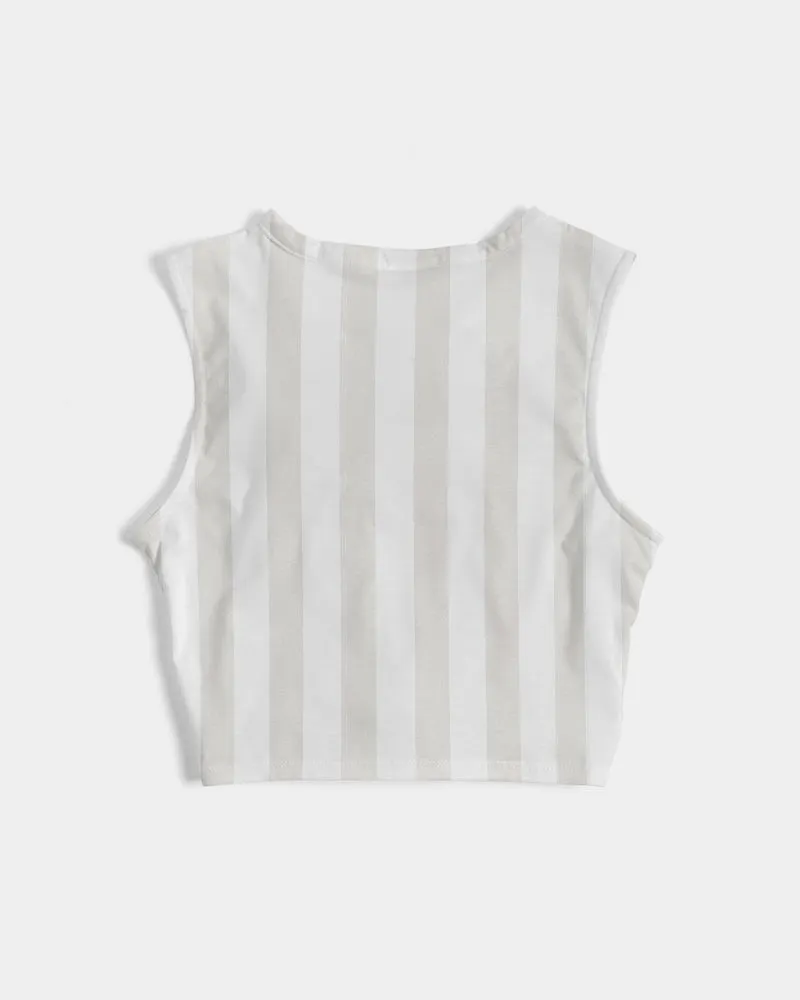 SMF Deck Stripe Feminine Twist-Front Tank