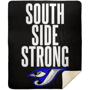 South Side Strong Football MSHM Premium Sherpa Blanket 50x60