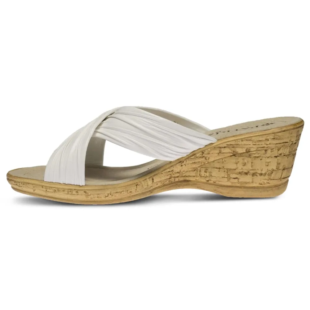 Spring Step Shoes Patrizia Women's Cork Wedge Slide Sandal