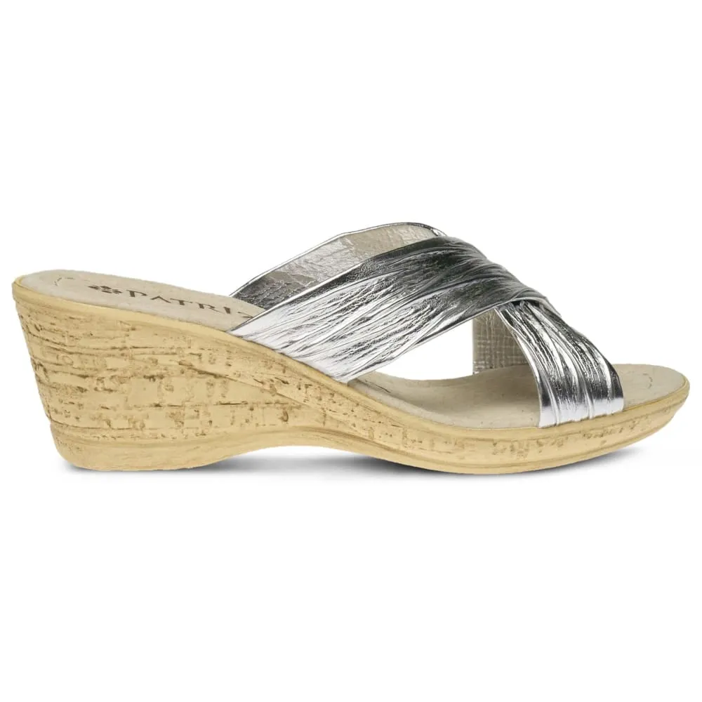 Spring Step Shoes Patrizia Women's Cork Wedge Slide Sandal