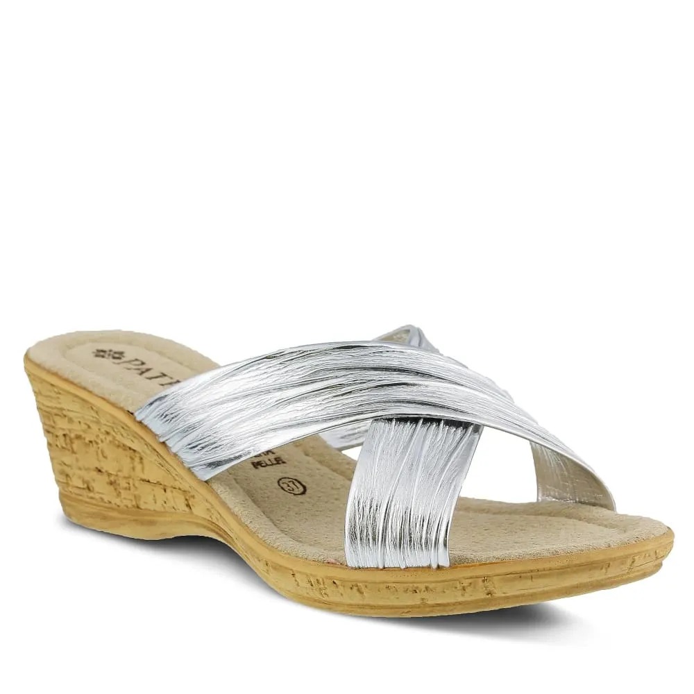 Spring Step Shoes Patrizia Women's Cork Wedge Slide Sandal