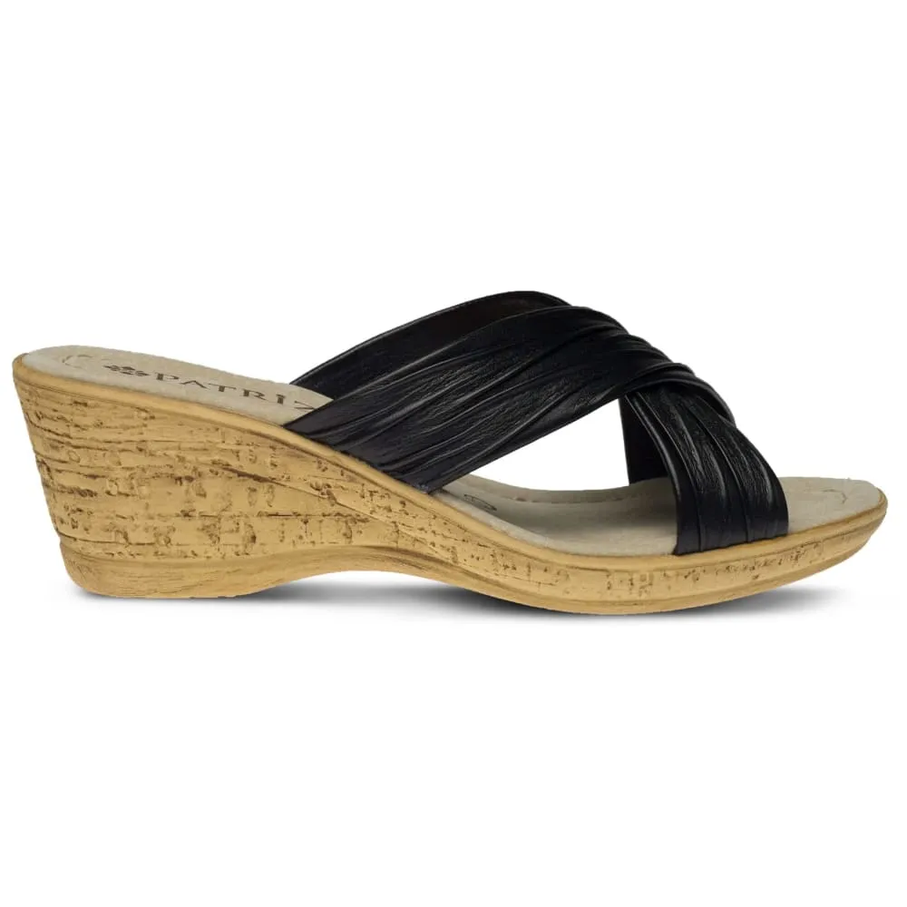 Spring Step Shoes Patrizia Women's Cork Wedge Slide Sandal