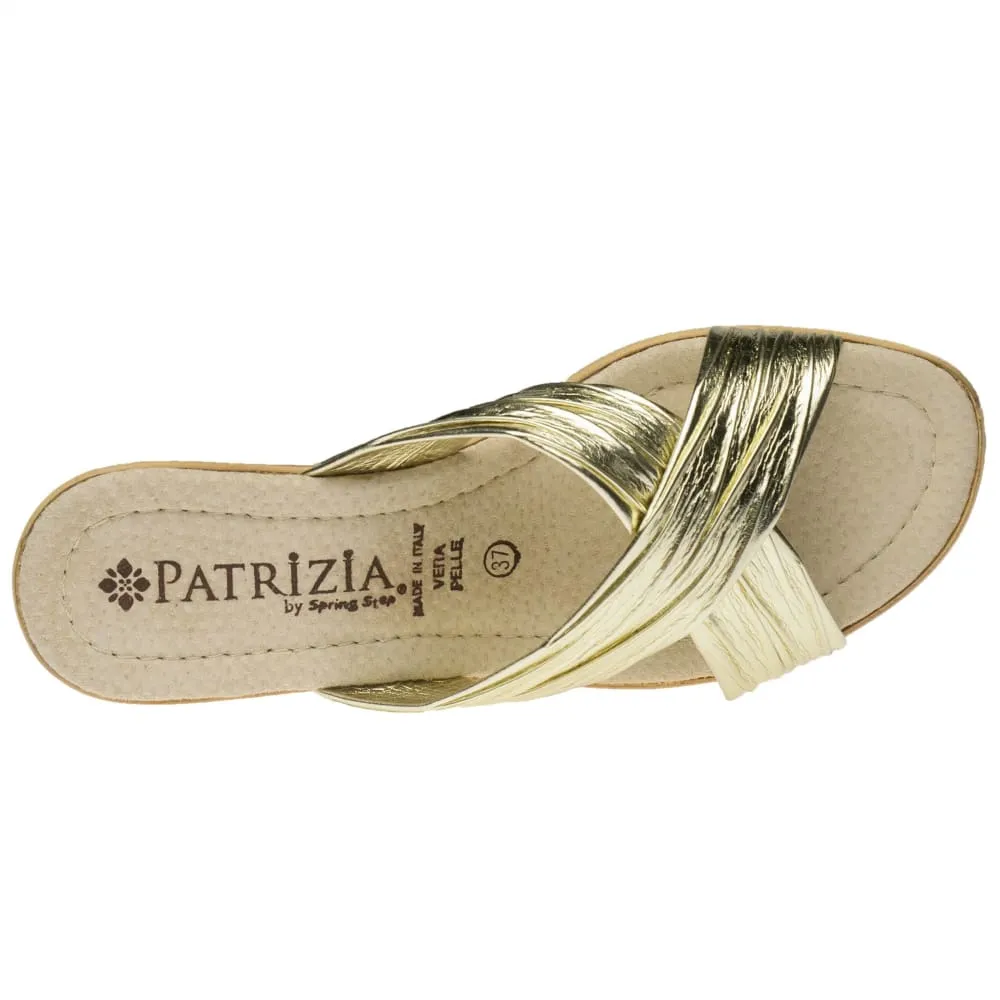 Spring Step Shoes Patrizia Women's Cork Wedge Slide Sandal