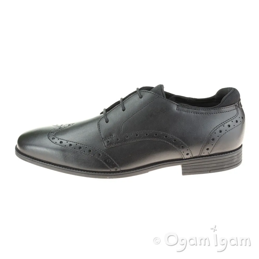 Start-rite Tailor Boys Black School Shoe