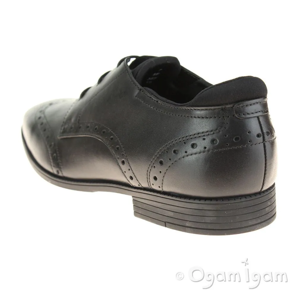 Start-rite Tailor Boys Black School Shoe