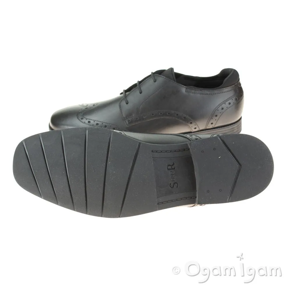 Start-rite Tailor Boys Black School Shoe