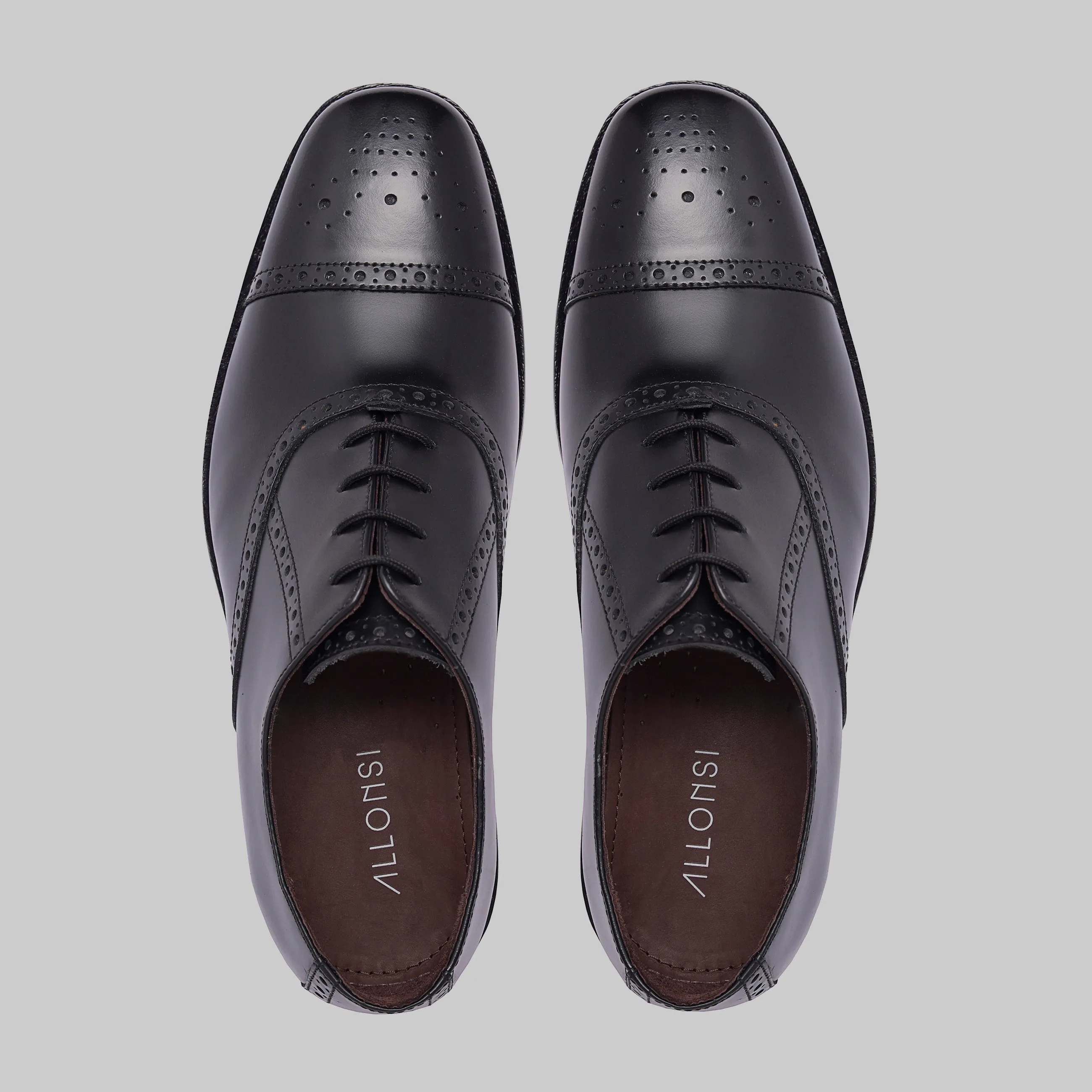 Tallon Goodyear Welted Cap Toe Wingtip Oxford Dress Shoes