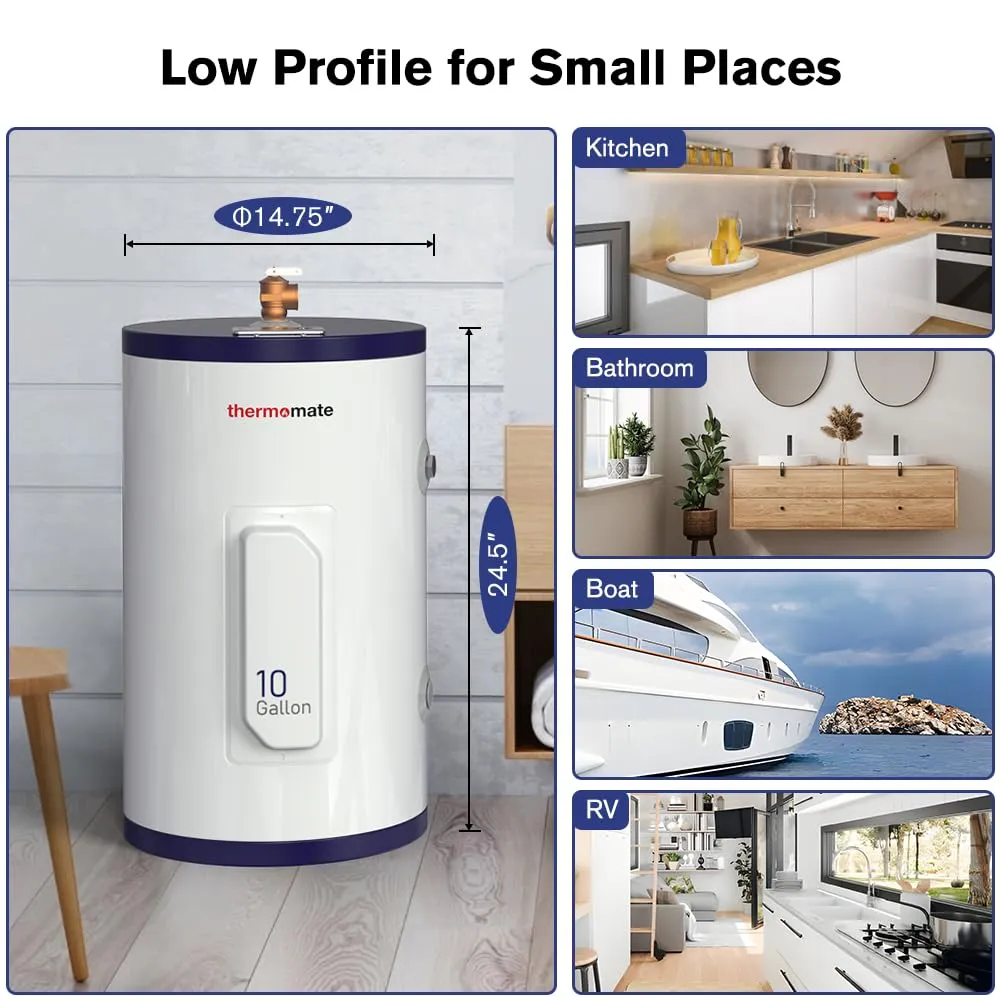 Thermomate 10 Gallon Point of Use Electric Tank Water Heater