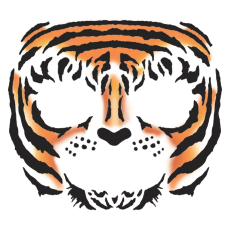 Tiger Face Tattoos - Tinsley FX Temporary Tattoo