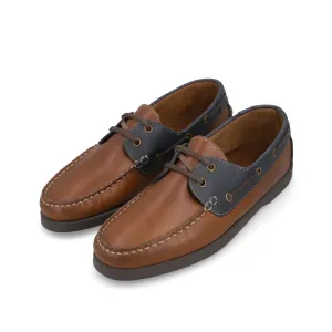 Timoro With Sea Blue Collar Sterling Boat Shoes