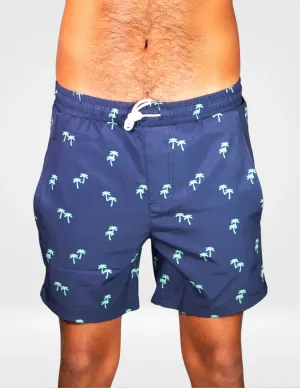 Tropical Trees - Swim Shorts with Waterproof Pocket