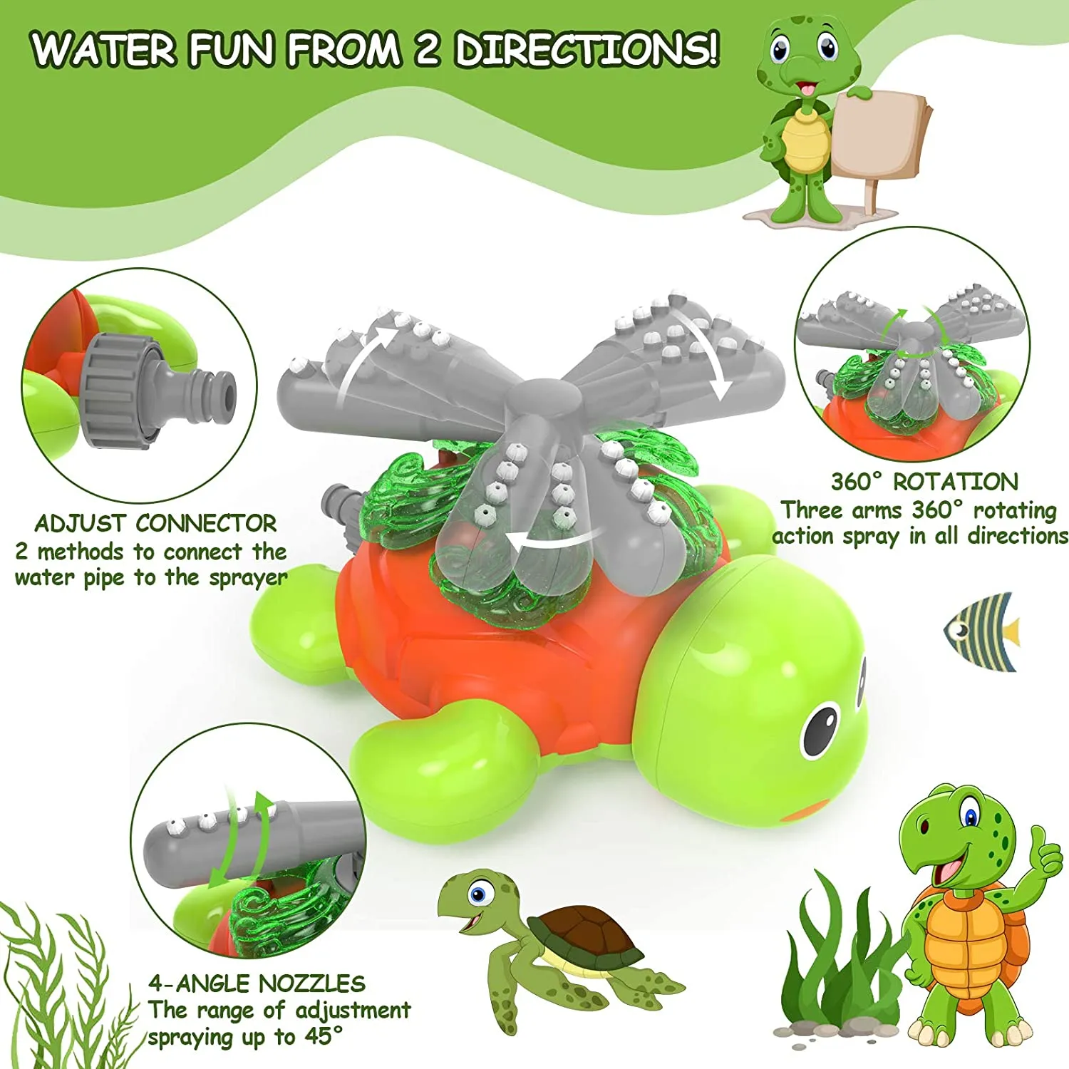 Turtle Water Sprinkler