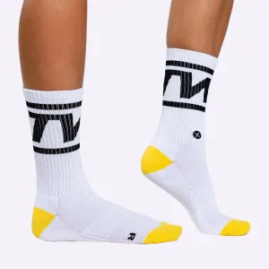 TWL - EVERYDAY CORE SOCKS - WHITE/BLACK