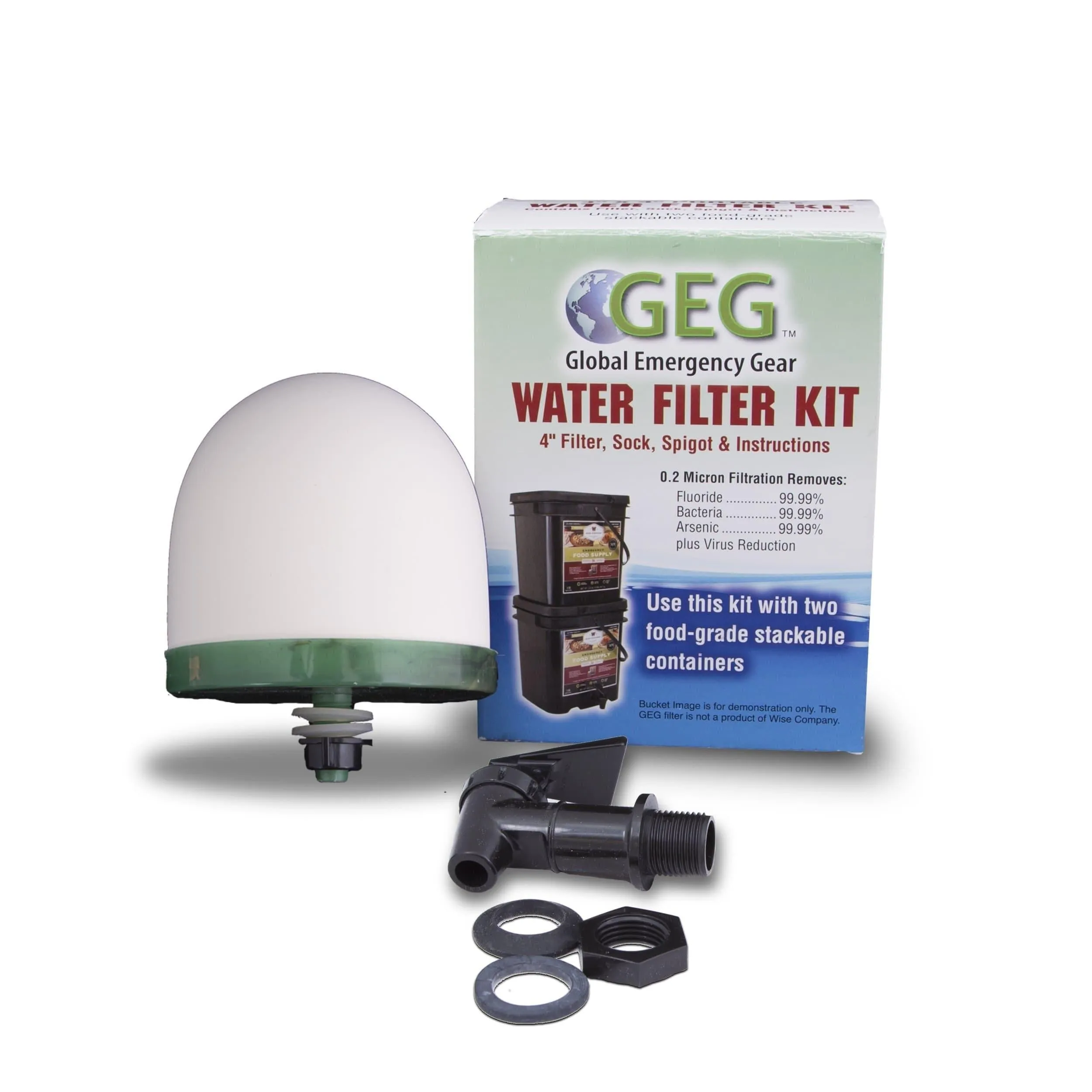 Ultimate Water Filtration Bundle for Use with Wise Food Storage Buckets