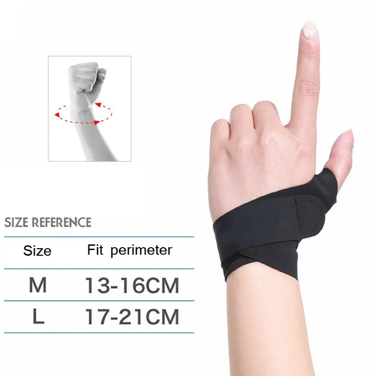 Volleyball Badminton Tendon Sheath Wristband Thin Wrist Sprain Thumb Cover, Specification: M（Left Hand）