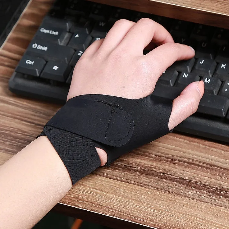 Volleyball Badminton Tendon Sheath Wristband Thin Wrist Sprain Thumb Cover, Specification: M（Left Hand）