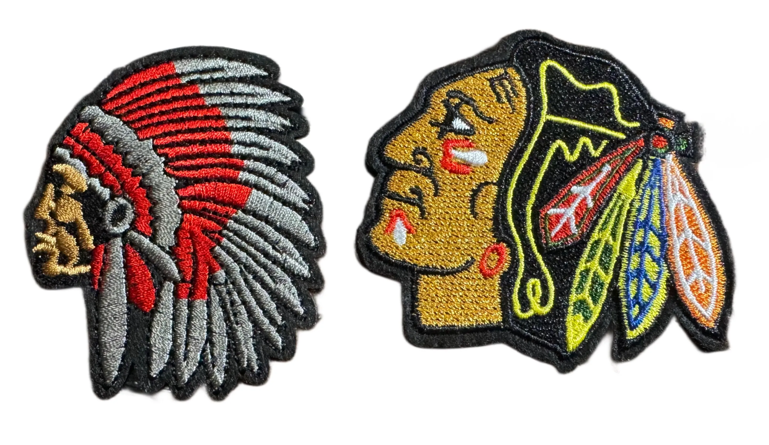 Warrior Indians Mascot Iron On Patch