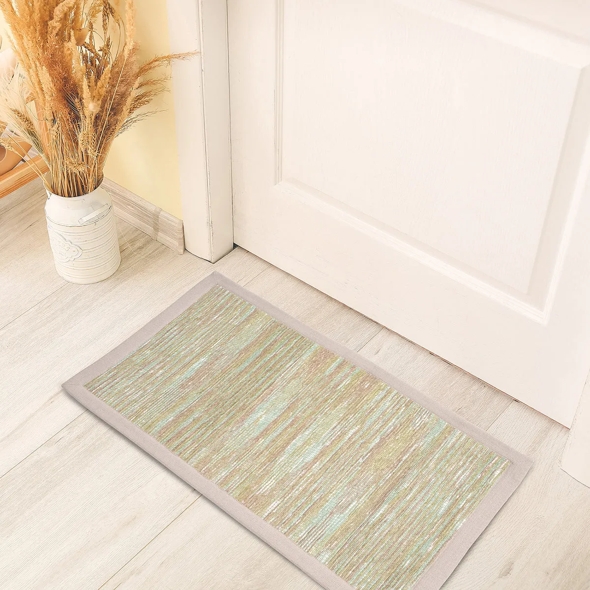 Water Colour Woven 100% Cotton 1PC Doormat