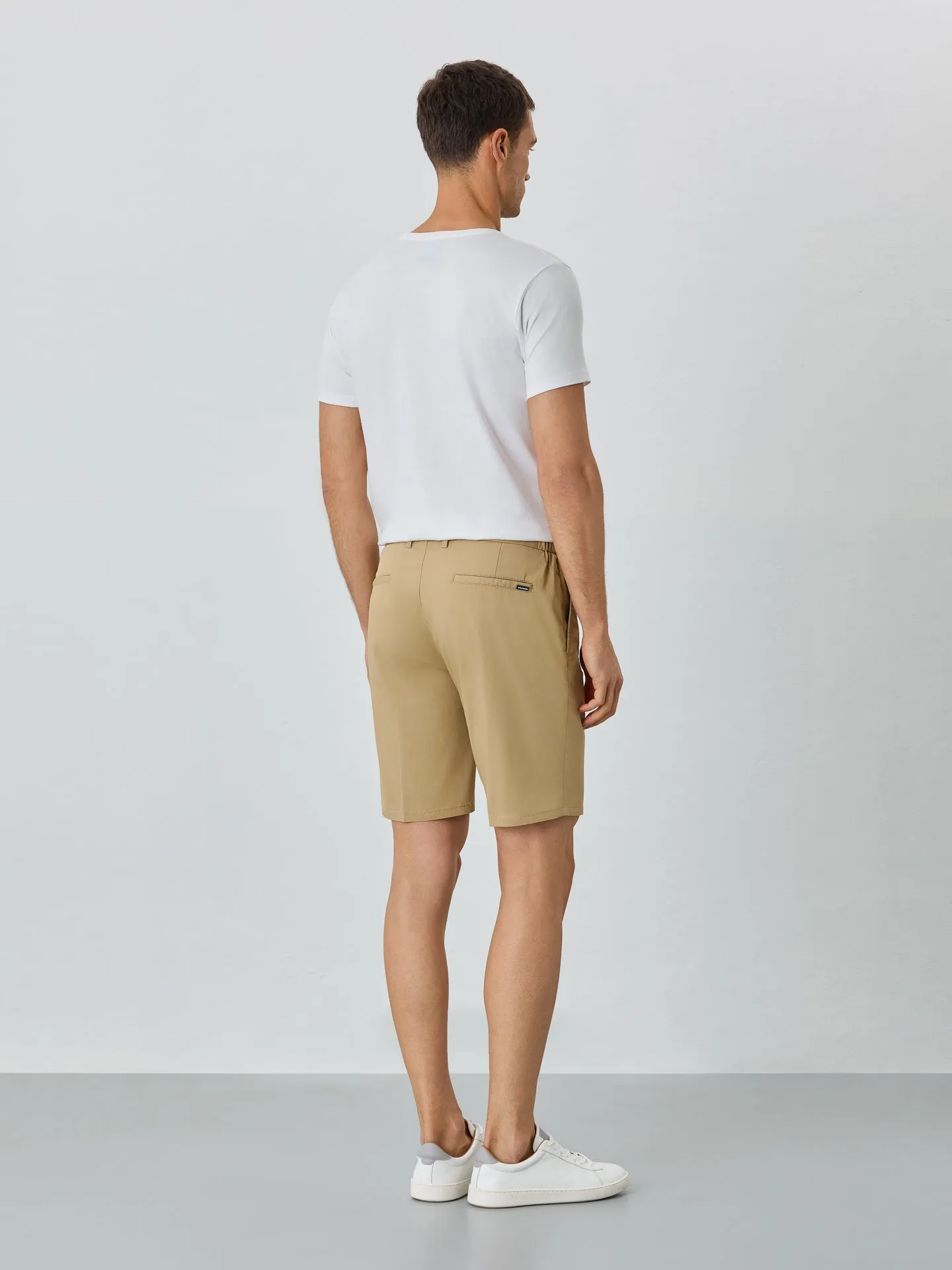 Water-repellent Bermuda Shorts With Elasticated Waistband