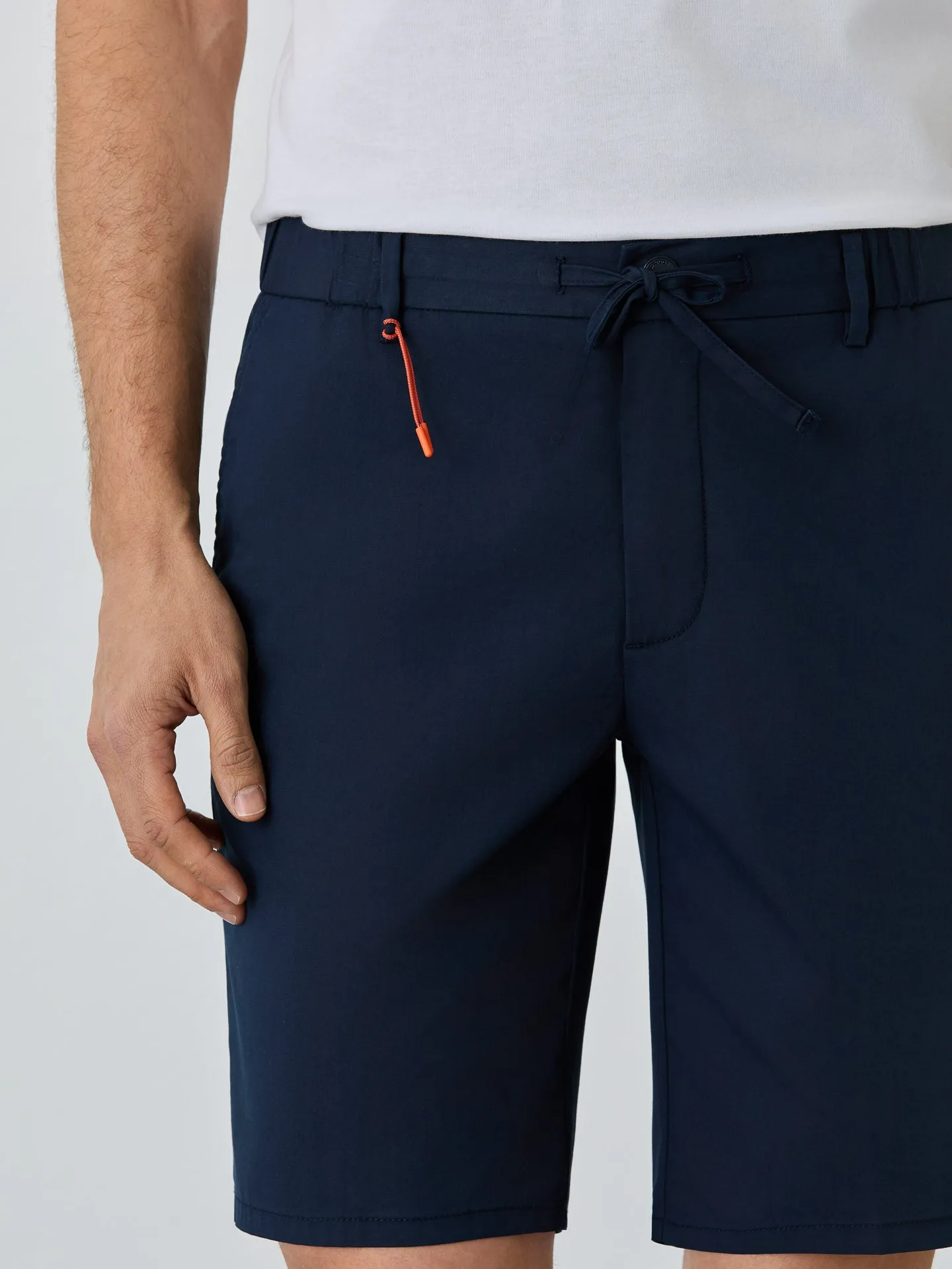 Water-repellent Bermuda Shorts With Elasticated Waistband