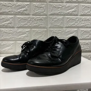 Wedge Patent Oxford Shoes