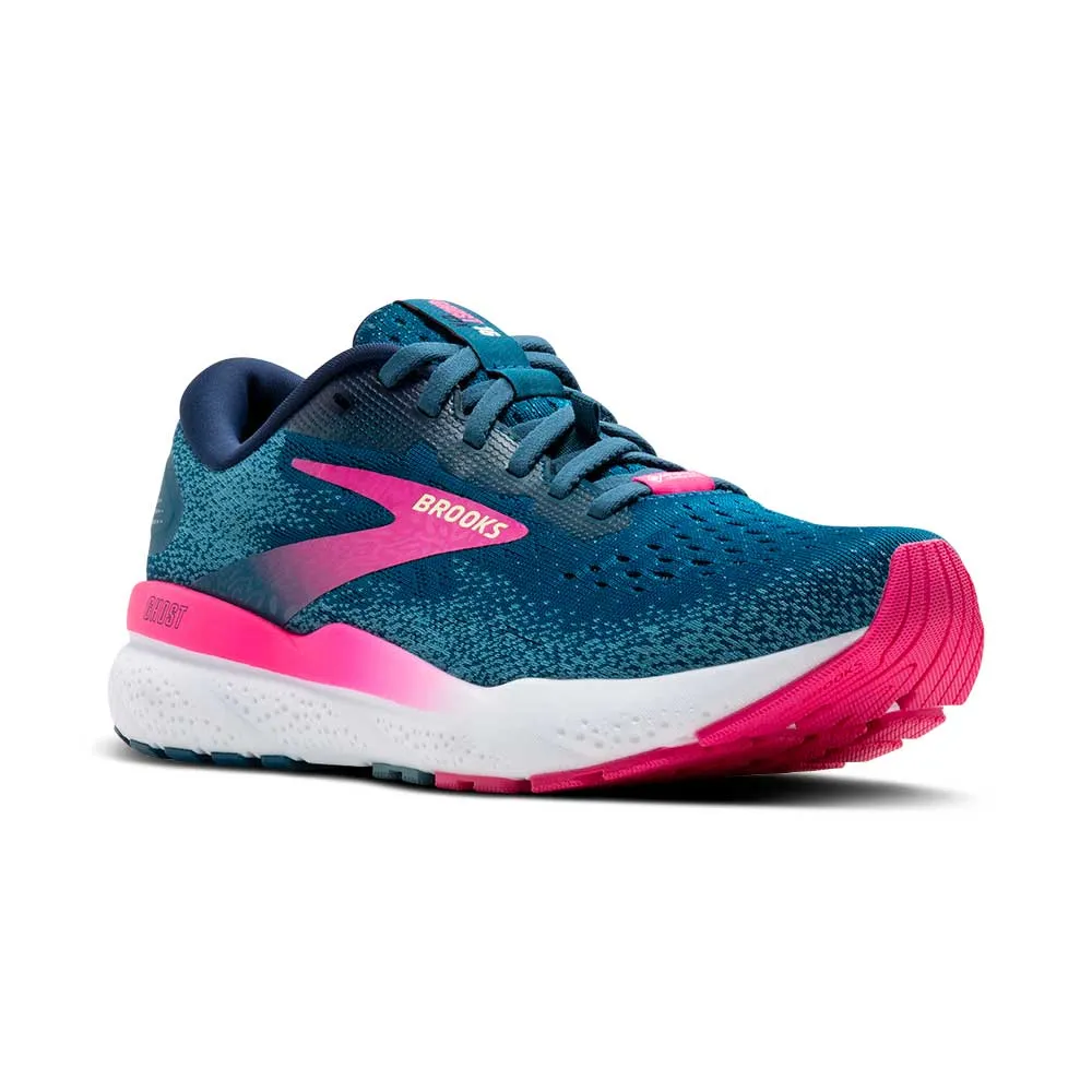 Women's Ghost 16 GTX Running Shoe - Moroccan Blue/Pink/Yellow - Regular (B)