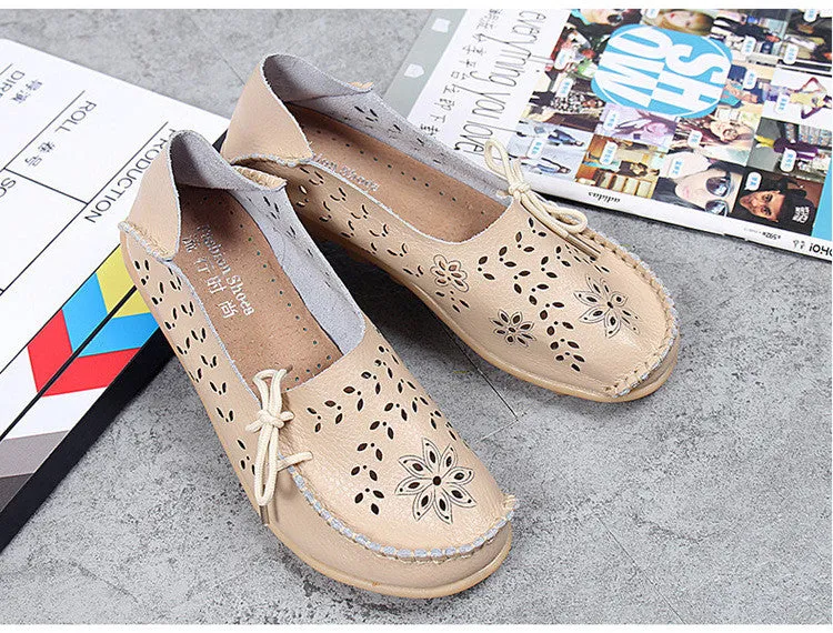 Women's Summer Casual Genuine Leather Loafers