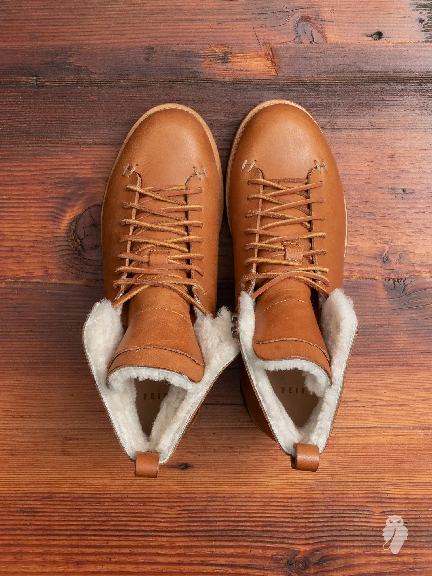 Wool Hiking Boot in Natural