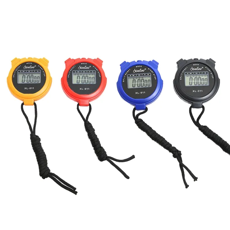 XINLOO XL-011 Display Single Memory Stopwatch Running Fitness Training Electronic Timer(Orange)