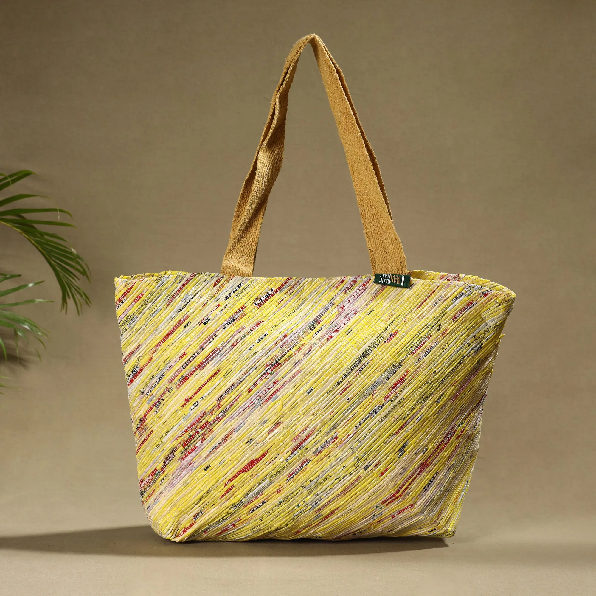 Yellow - Upcycled Weave Handcrafted Shoulder Bag