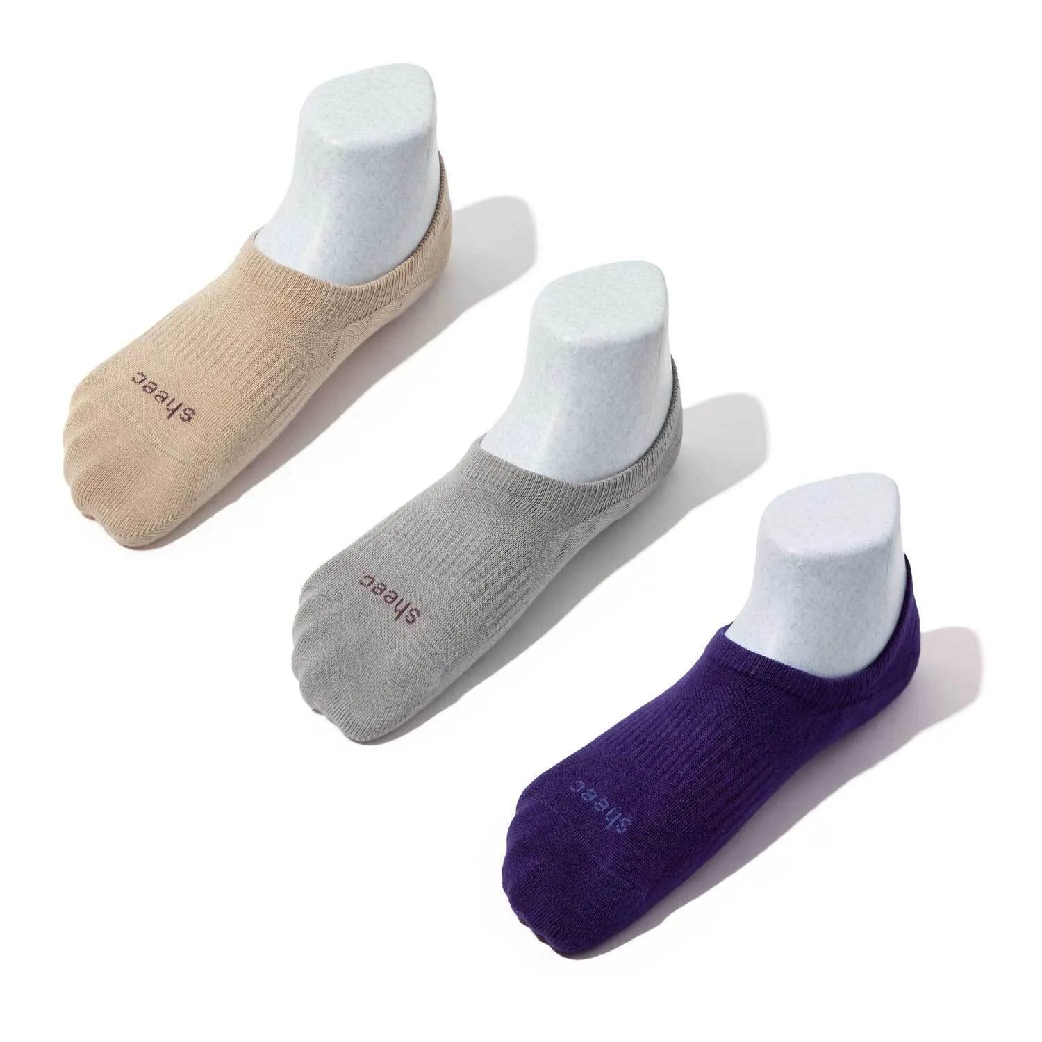 Youth High-cut Casual No Show Socks | Super Soft Modal / 3 Pair Multi Packs | Non-slip Guaranteed (Discontinued)